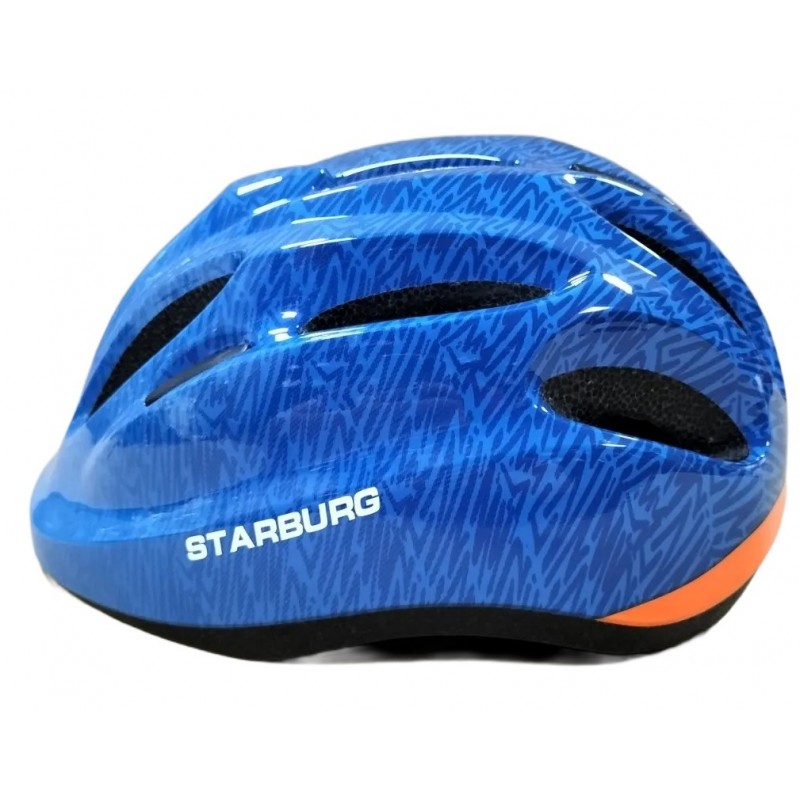 Starburg In Mold Pc Shell with Eps Liner Kids Cycling Helmet Blue Orange (SBH116)
