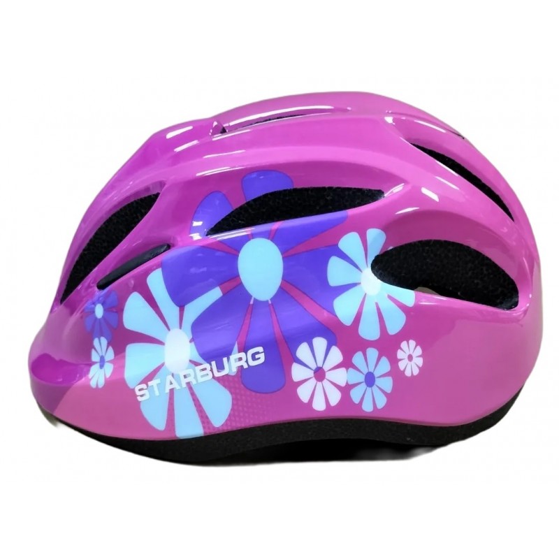 Starburg In Mold Pc Shell with Eps Liner Kids Cycling Helmet Purple Flower (SBH116)