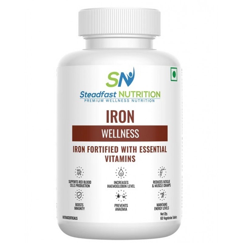 Steadfast Nutrition Wellness Iron Fortified with Essential Vitamins (60 Tablets)