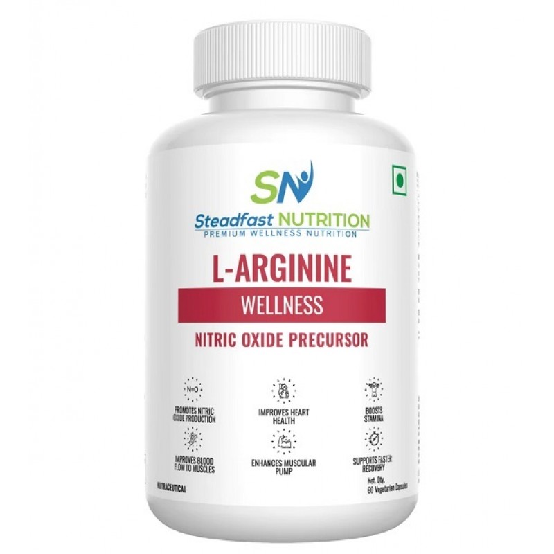 Steadfast Nutrition Wellness L-Arginine Nitric Oxide Precursor (Capsules 60)