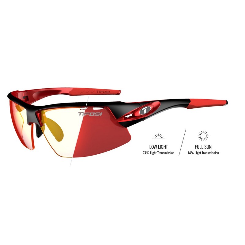 Tifosi Crit Glasses (Black Red Fototec Lenses)