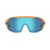 Tifosi Sledge Interchangeable Glasses Crystal Orange (Clarion Blue, AC Red And Clear Lenses)