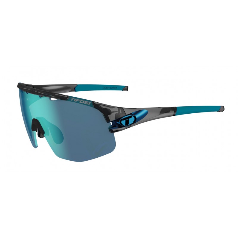 Tifosi Sledge Interchangeable Glasses Crystal Smoke (Clarion Blue, AC Red And Clear Lenses)