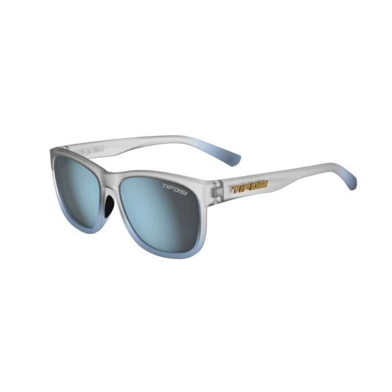 Tifosi Swank XL Glasses (Smoke Bright Blue Lenses)