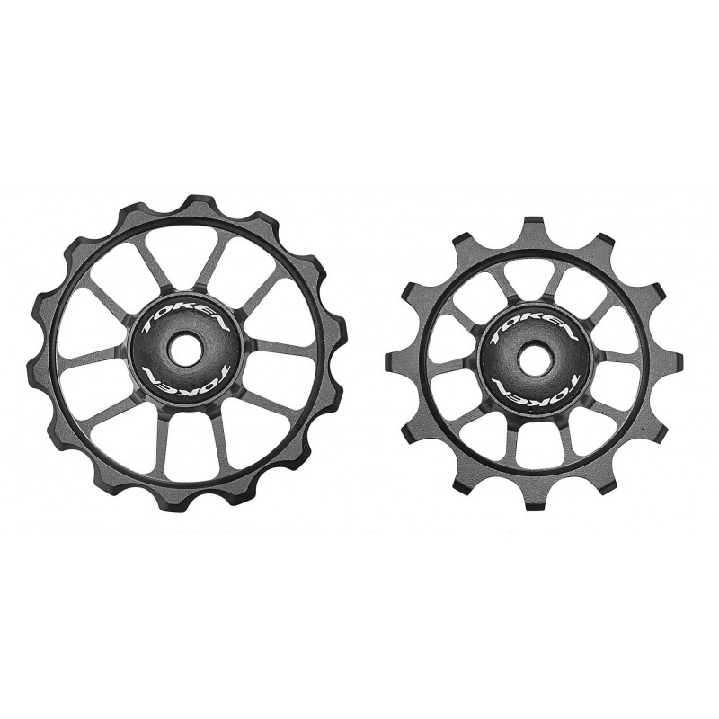 Token ERD1724 Alloy Pulley Set For Shimano/Sram Black (11 Speed)