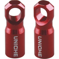 Uniche Bike Valve Cap With Core Remover Red