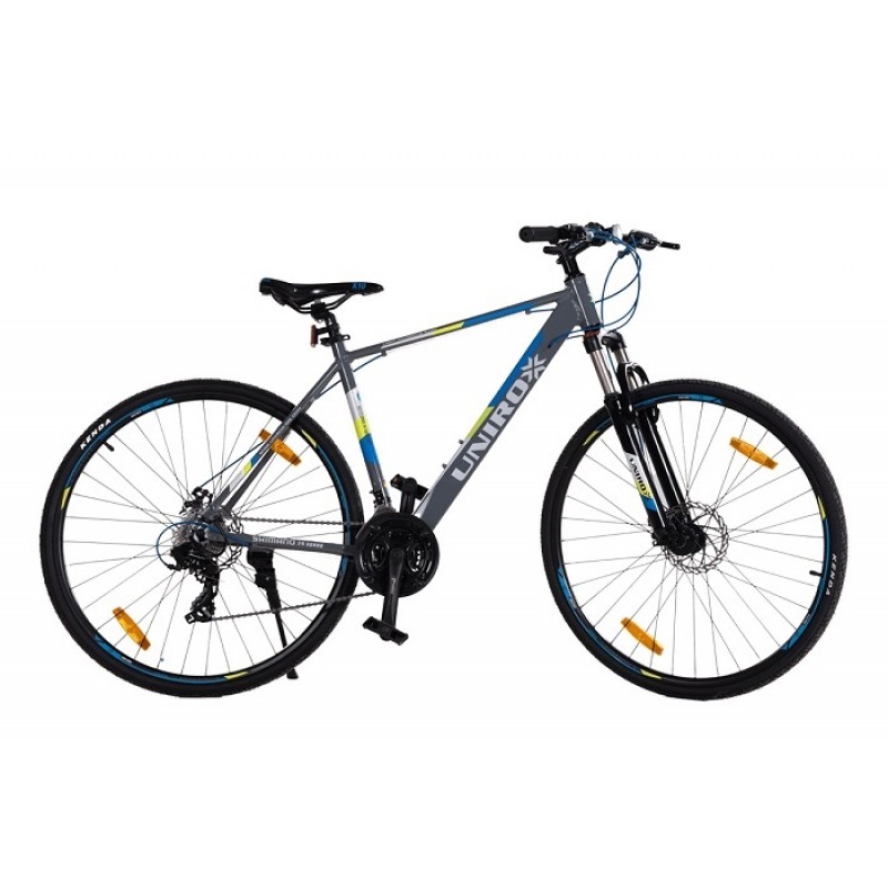 Unirox Road Racer Ultra 700C Hybrid Bike Grey/Blue