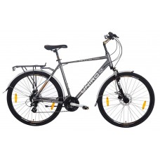 Unirox Fin Racer 700c Hybrid Bike Steel/Grey