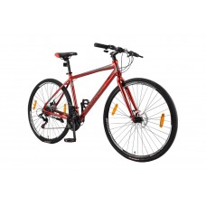 Unirox Milan 700C Hybrid Bike Blak/Grey/Red