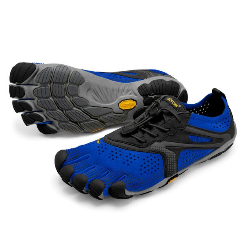 Vibram V-Run Men Running Shoe (Blue/Black)