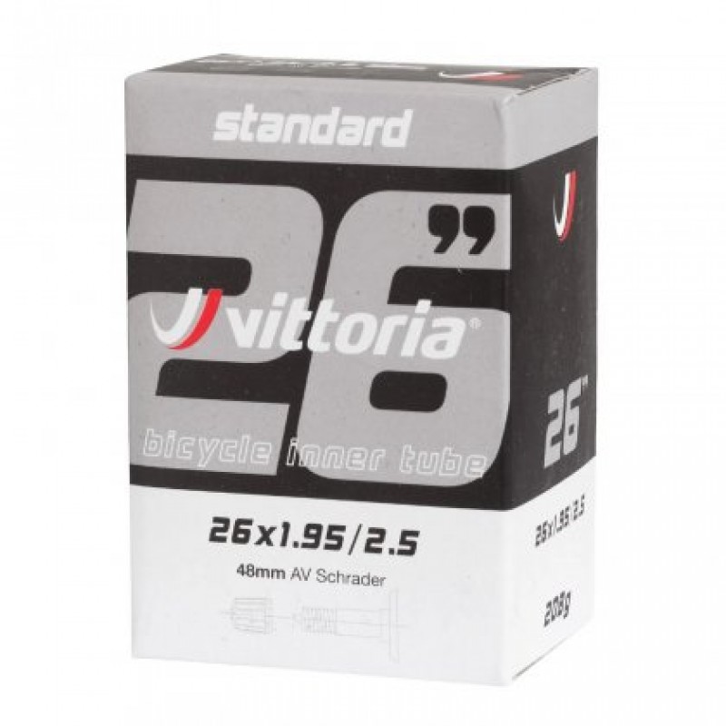 Vittoria 26x1.95/2.5 Schrader 48mm Standard Bicycle Tube