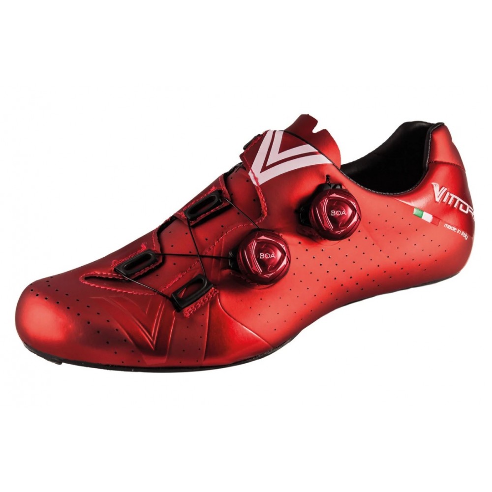 Buy Vittoria Velar Carbon Sole Road Cycling Shoe Red Online in india |  