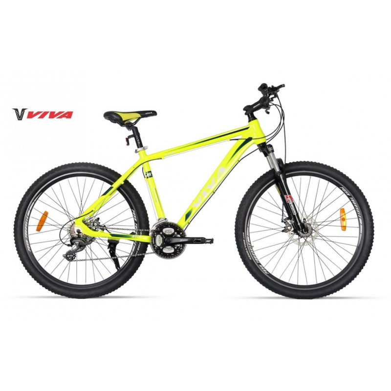 Viva 5.5 SX 26" Disc Mountain Bike 2018 Fluro Yellow Blue