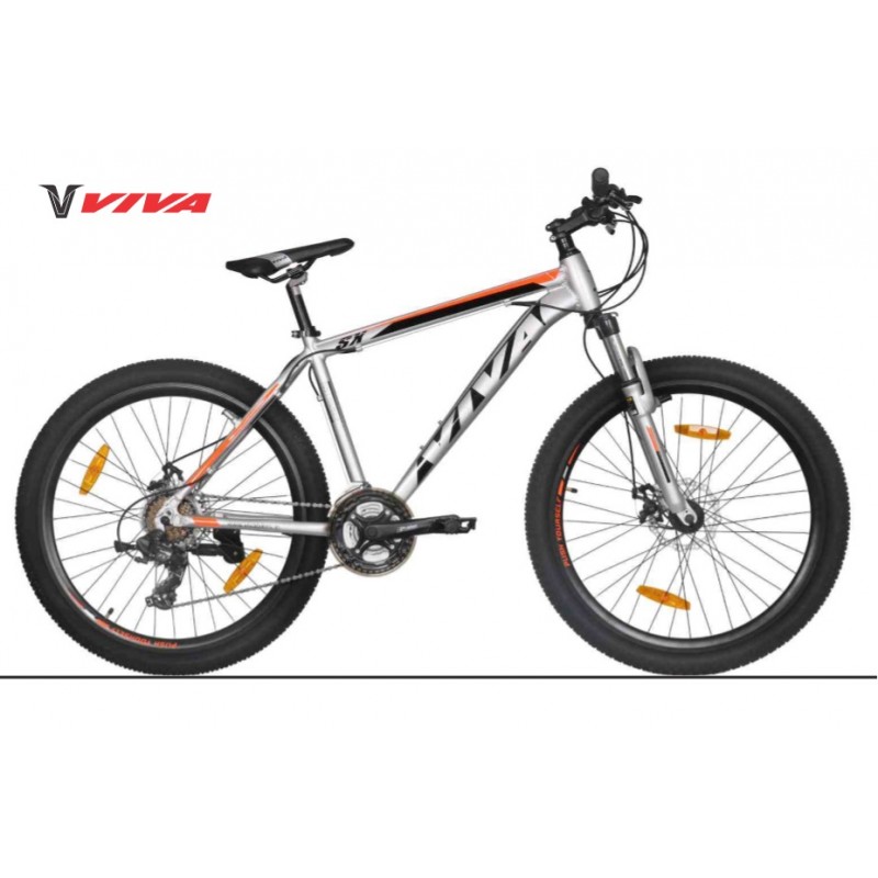 Viva EVO 5.0 SX 26" Disc Mountain Bike 2018 Silver Orange