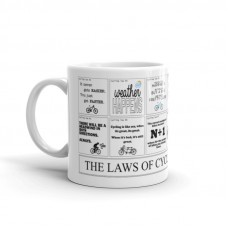 wizbiker Laws of Cycling Coffee Mug