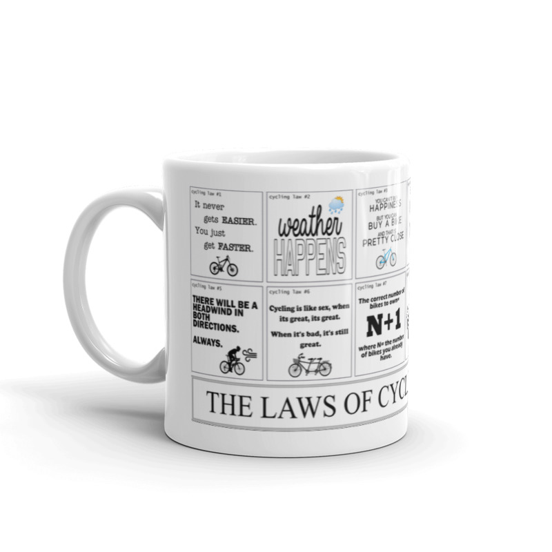 wizbiker Laws of Cycling Coffee Mug