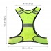 wizbiker High Visibility Reflective Safety Vest Green