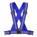 wizbiker High Visibility Adjustable Reflective Strap Blue
