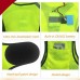 wizbiker LED Reflective High Visibility Safety Vest for Night Running/Riding Green