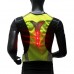 wizbiker LED Reflective High Visibility Safety Vest for Night Running/Riding Green