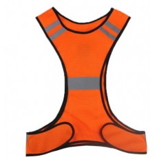 wizbiker LED Reflective High Visibility Safety Vest for Night Running/Riding Orange