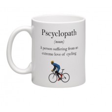 wizbiker Pscyclopath Cycling Theme Mug