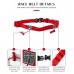 wizbiker Running/Triathlon Belt with Energy bar holder Red