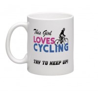 wizbiker This Girl Loves Cycling Theme Mug wizbiker This Girl Loves Cycling Theme Mug