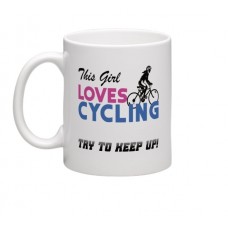 wizbiker This Girl Loves Cycling Theme Mug