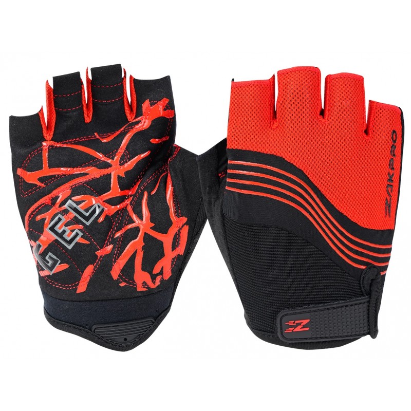 Zakpro Gel Series Of Cycling Gloves Red