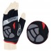 Zakpro Hybrid Cycling Gloves Red