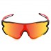 Zakpro Professional Outdoor Sports Cycling Sunglasses Bright Red