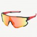 Zakpro Professional Outdoor Sports Cycling Sunglasses Bright Red