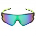 Zakpro Professional Outdoor Sports Cycling Sunglasses Neon Green