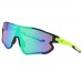 Zakpro Professional Outdoor Sports Cycling Sunglasses Neon Green