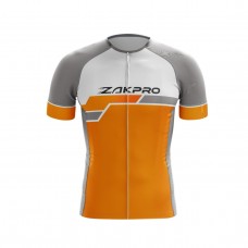 Zakpro Relax Fit Men Cycling Jersey Brand Orange