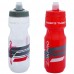 ZAKPRO Rider’s Thirst Cycling/Sports Water Bottle Trasparent Red and White Transparent Combo