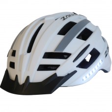 Zakpro Stellar Series Smart Turn Signal With Integrated Technology Cycling Helmet White