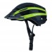 Zakpro Uphill Series Inmold MTB Cycling Helmet With Rear LED flicker lights Black