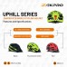 Zakpro Uphill Series Inmold MTB Cycling Helmet With Rear LED flicker lights Black