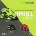 Zakpro Uphill Series Inmold MTB Cycling Helmet With Rear LED flicker lights Fluorescent Green