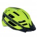 Zakpro Uphill Series Inmold MTB Cycling Helmet With Rear LED flicker lights Fluorescent Green