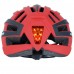 Zakpro Uphill Series Inmold MTB Cycling Helmet With Rear LED flicker lights Red