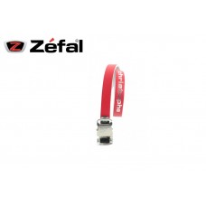 Zefal Christophe Pedal Clip Belt Leather Strap Red