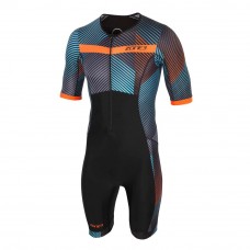 Zone3 Momentum Short Sleeve Full Print Men Trisuit