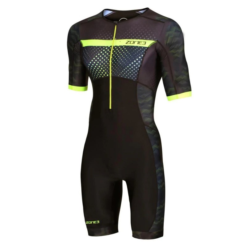 Zone3 Revolution Short Sleeve full Print Men Trisuit