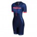 Zone3 Revolution Short Sleeve Women Full Zip Trisuit