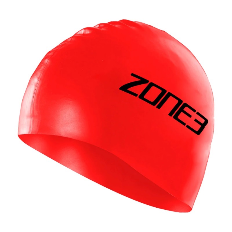 Zone3 Silicone Swimming Cap Red