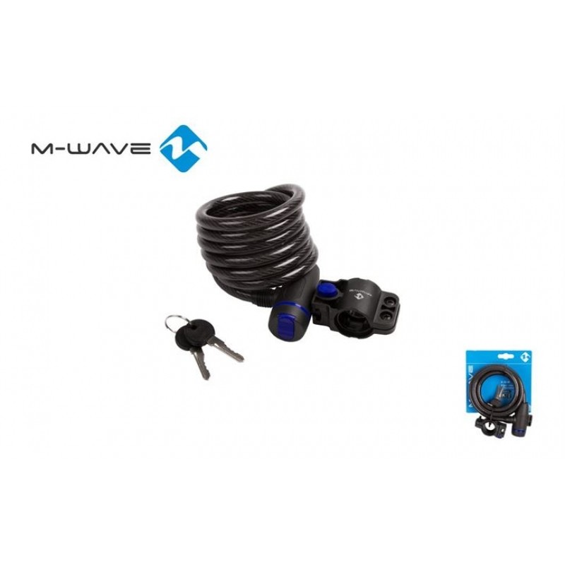 M-Wave Spiral Cycle Cable Lock (10X18mm)